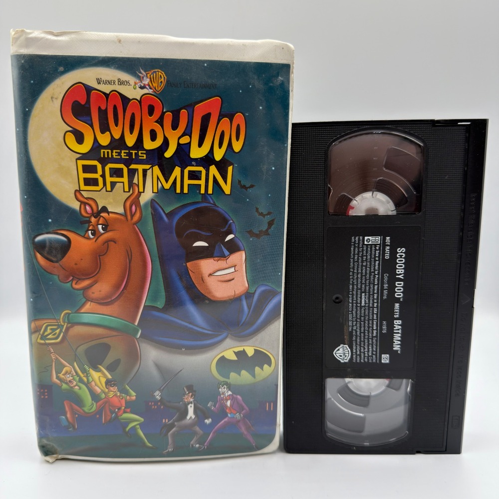 Scooby-Doo Meets Batman VHS Warner Bros Family Entertainment H1976 Clamshell